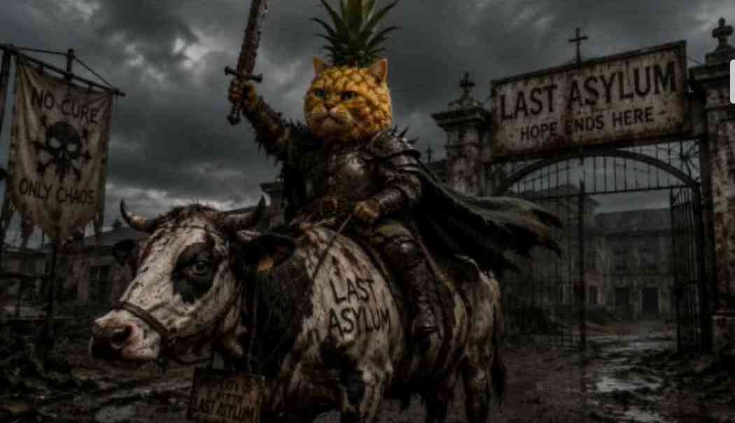 Pineapple knight at the gate